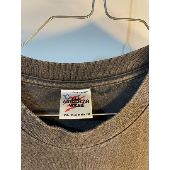 Vintage 1997 Pittsburgh Steelers NFL Mens Single Stitch Tee XL Black qb club afc - Picture 3 of 5